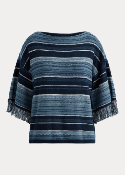 Women's Ralph Lauren Striped Cotton Tops | 608341NIC